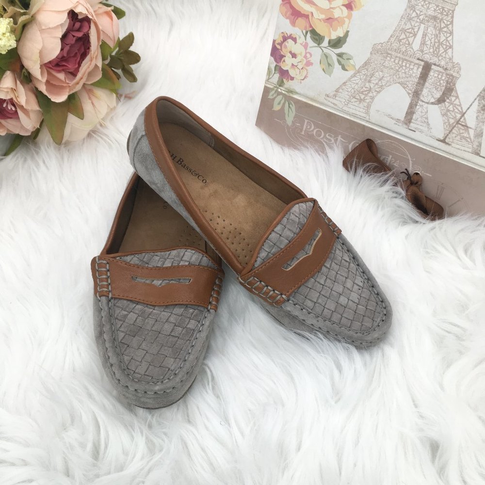 NEW GH Bass Driver Shoes - Gray & Brown